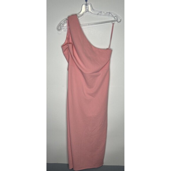 Anrabess Light Pink One Shoulder Bodycon Evening Dress Size Large NWT - Picture 2 of 7
